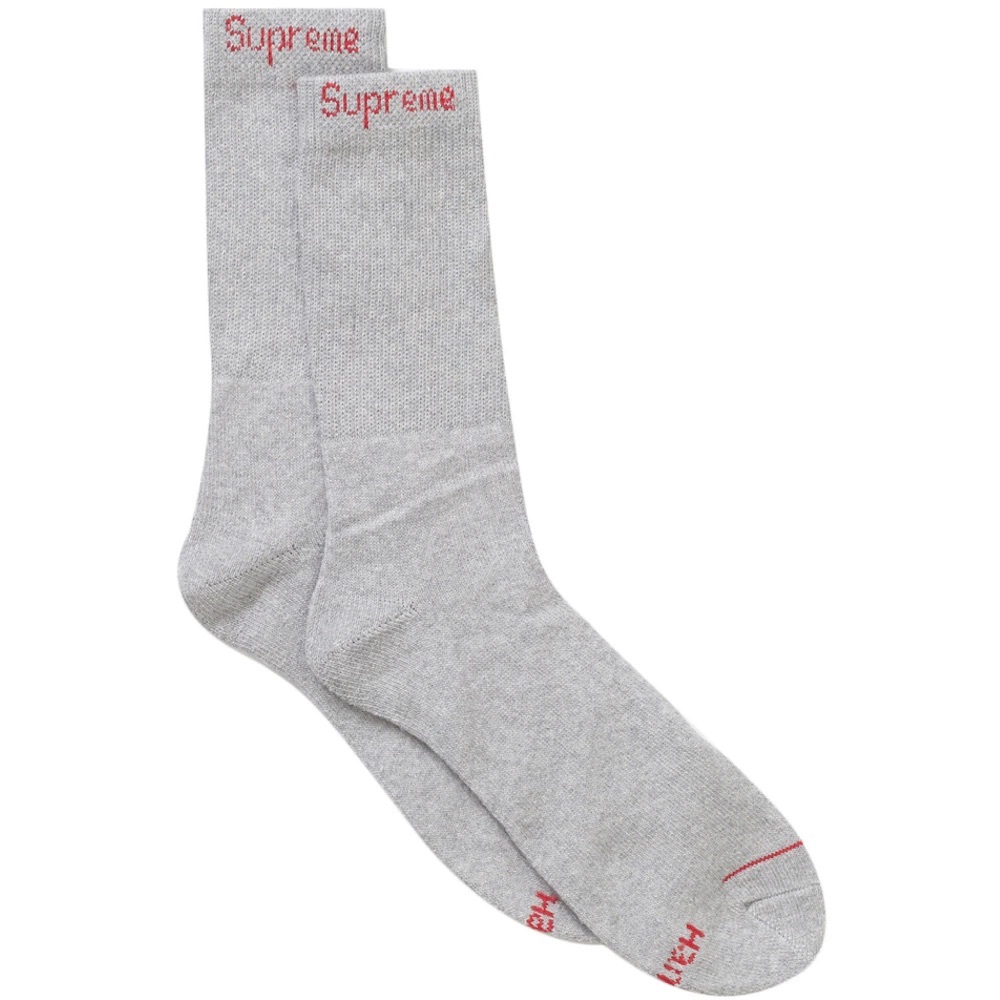 1 pair of supreme Hanes socks